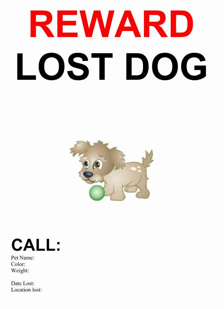 Lost Dog Flyer Template Elegant 20 Lost Cat Dog Flyer &amp; Poster Templates for Microsoft
