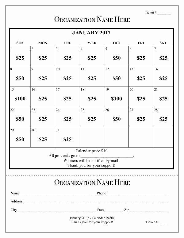 Lottery Ticket Fundraiser Template Stcharleschill Template