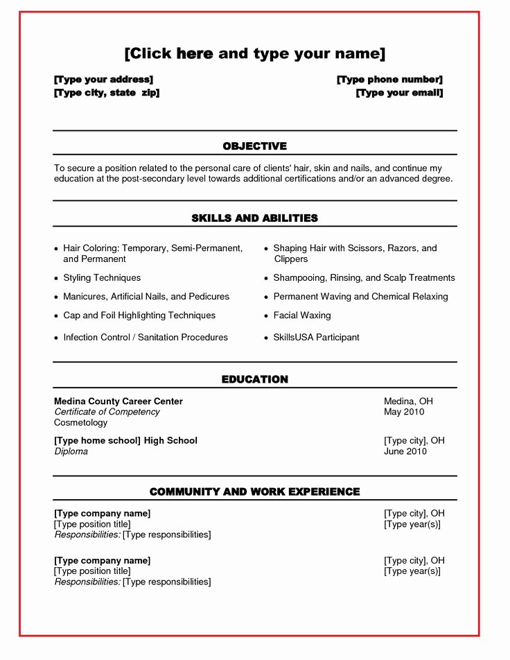 Makeup Artist Contract Template Inspirational Cosmetologist Resume Samples Just Out School