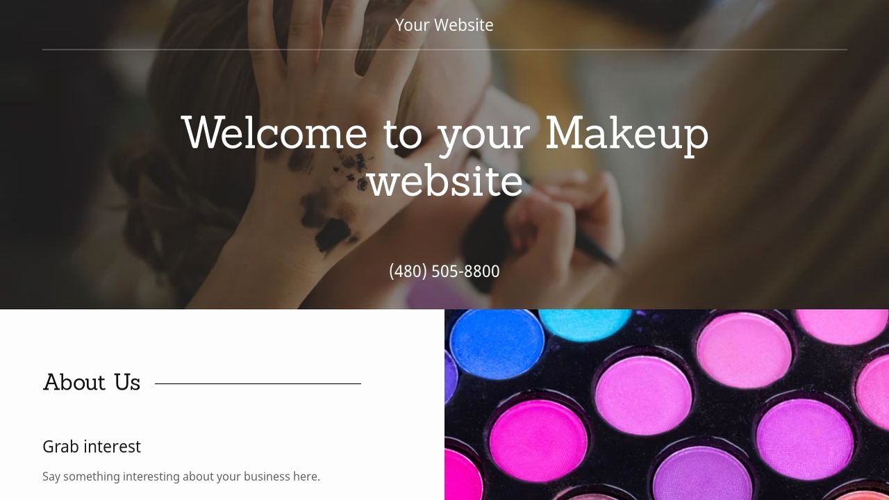 Makeup Artist Website Template Luxury Makeup Website Templates