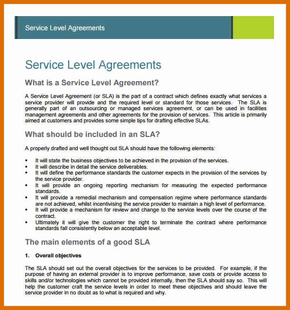 Managed Service Agreement Template Unique 6 7 Sample Service Agreement