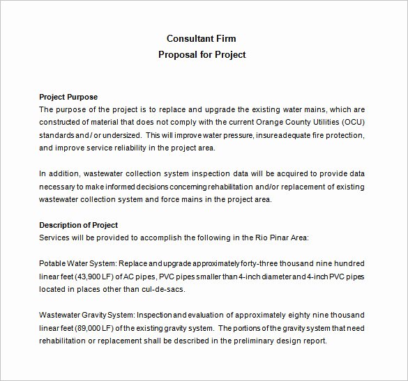 Managed Services Proposal Template Beautiful Consulting Proposal Template 18 Free Word Pdf format