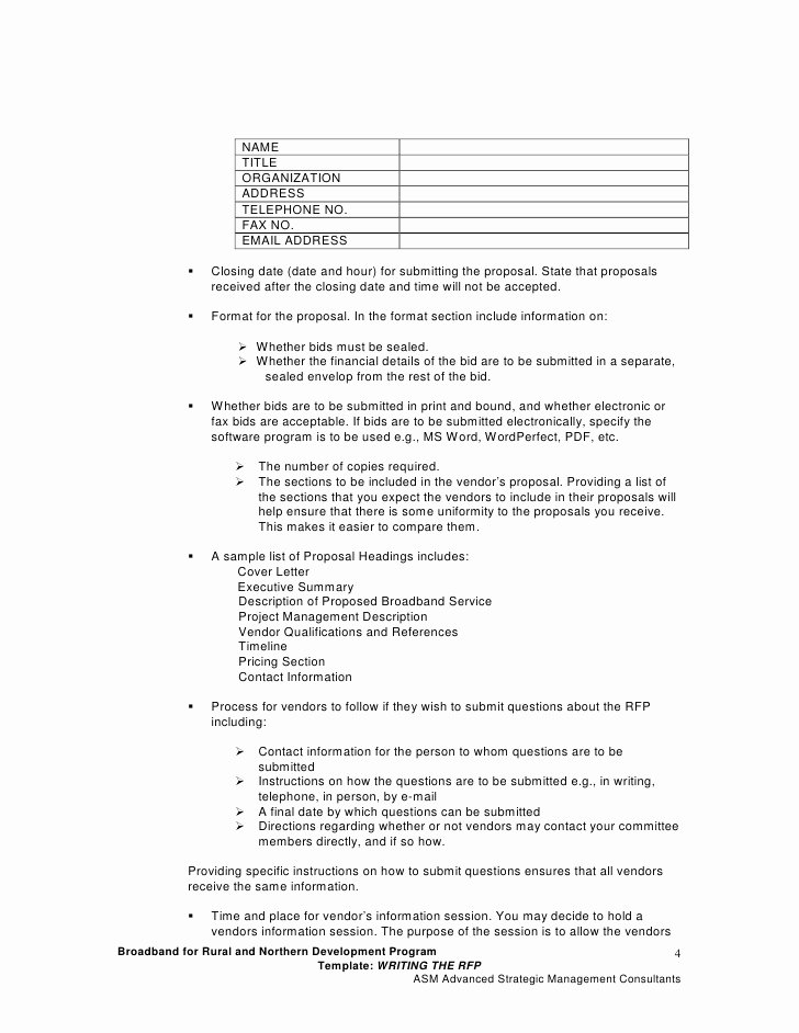Managed Services Proposal Template Inspirational Rfp Template Managed Print Services