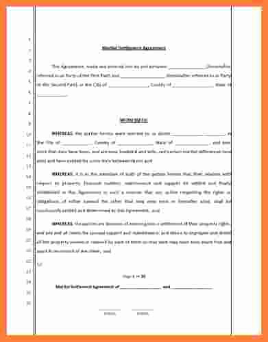 Marital Settlement Agreement Template Beautiful 8 Marital Settlement Agreement California
