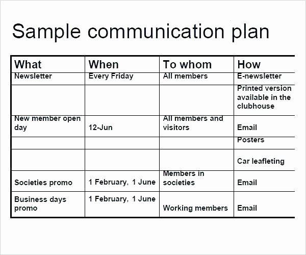 Marketing Communications Plan Template Elegant Marketing Munications Plan Template
