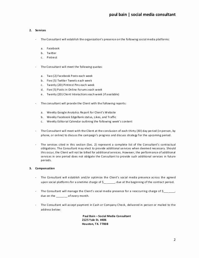 Marketing Services Agreement Template Best Of Marketing Services Agreement Template Free Download
