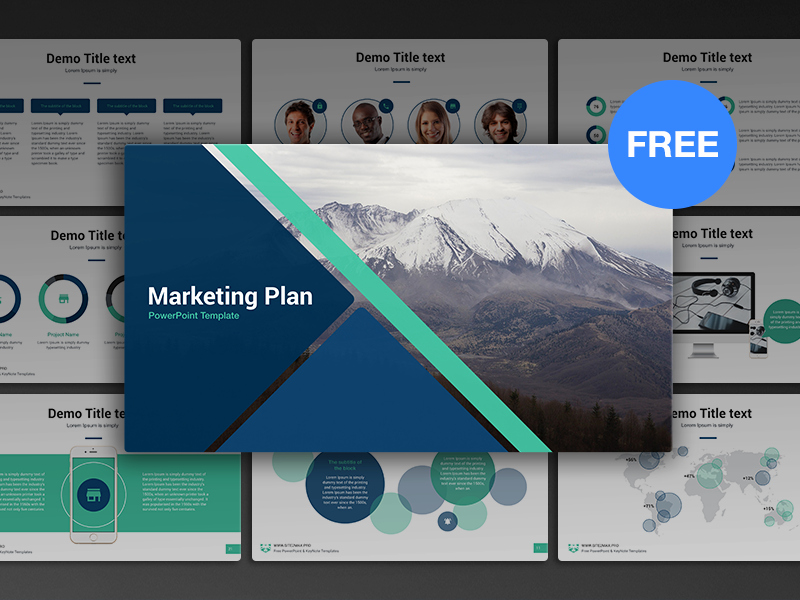 Marketing Strategy Template Ppt Luxury Free Powerpoint Template Marketing Plan by Hislide