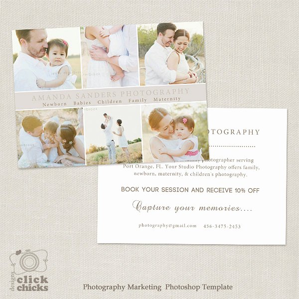 Marketing Template for Photographers Best Of Promo Card Graphy Marketing Template Flyer Postcard