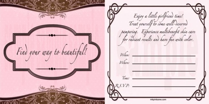 Mary Kay Invitations Template Unique Party Invitation Templates Mary Kay Party Invitations