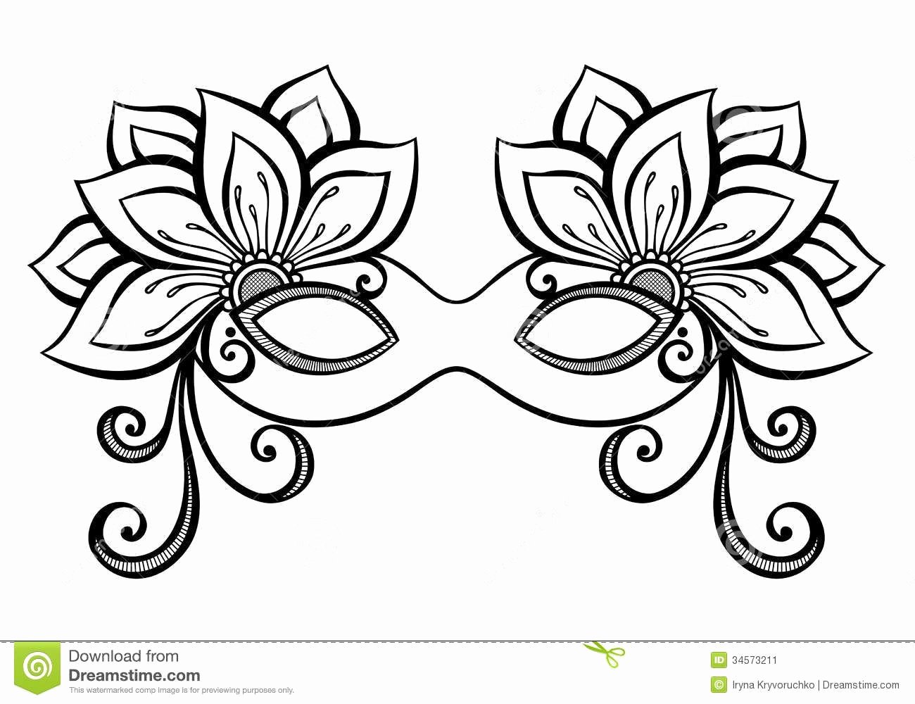 Masquerade Mask Template Printable Inspirational Masquerade Masks Drawingsmasquerade Mask Stock Image