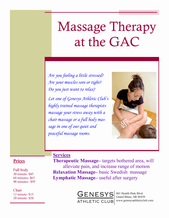 Massage Flyer Template Free Fresh Massage therapy Flyer Free Download Printable