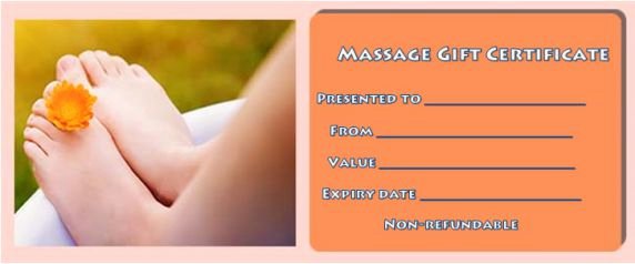 Massage Gift Certificate Template Awesome Massage Gift Certificate Template 14 Free Printable