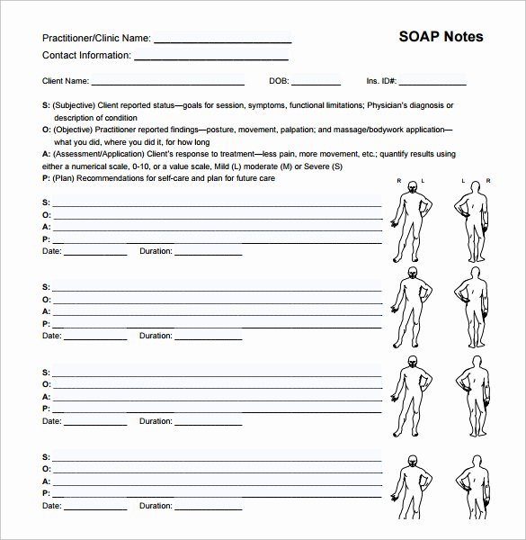 Massage soap Note Template Elegant soap Note Example 12 Free Samples Examples format