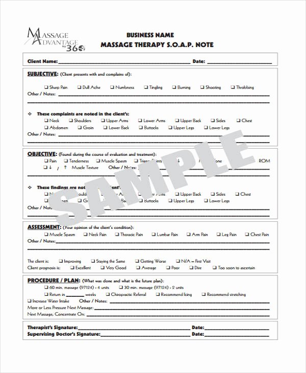 Massage soap Note Template Fresh 25 Sample Note Templates