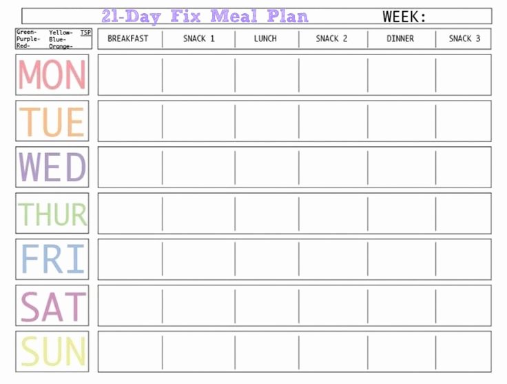 Meal Plan Template Word Elegant 45 Printable Weekly Meal Planner Templates