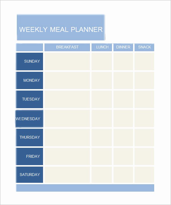 Meal Plan Template Word Unique 8 Free Printable Daily Planner Templates