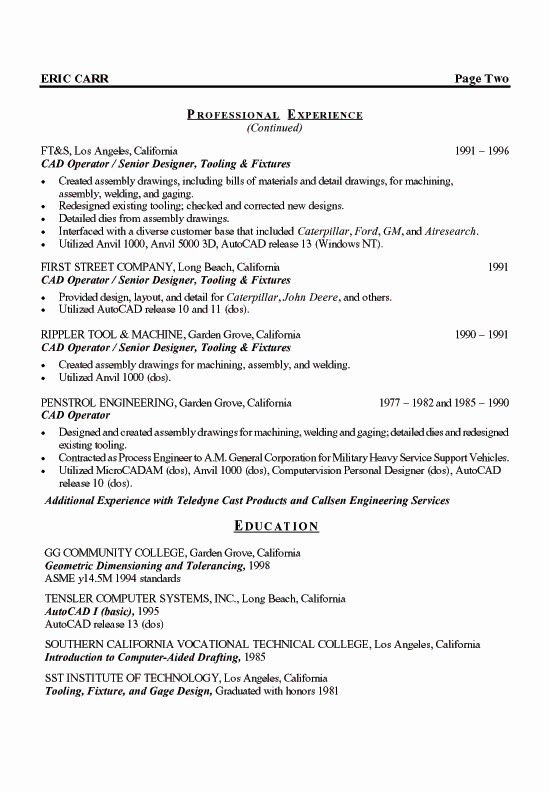 Mechanical Engineer Resume Template Awesome Mechanical Engineer Resume Example