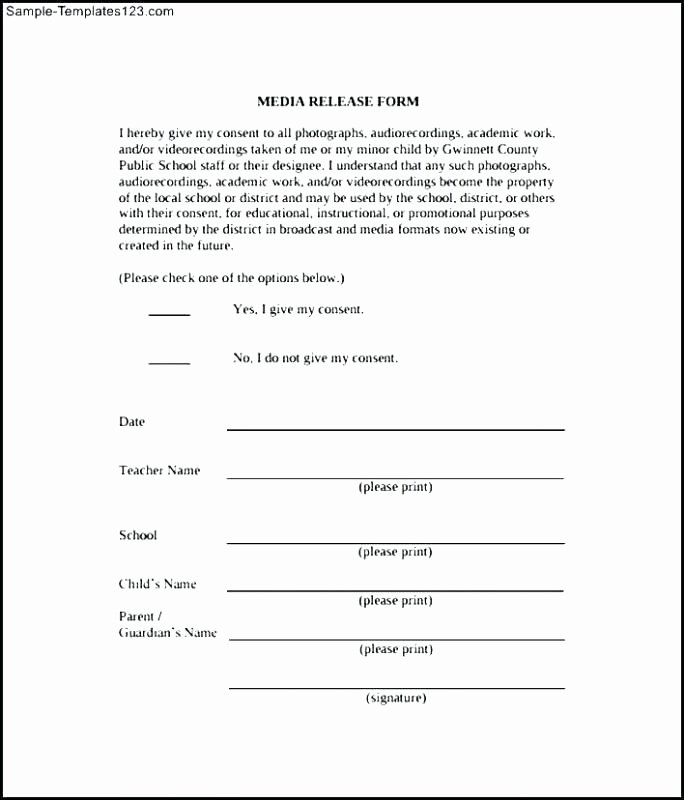 Media Release forms Template Best Of Best Image Consent form Template Sample 9 Examples