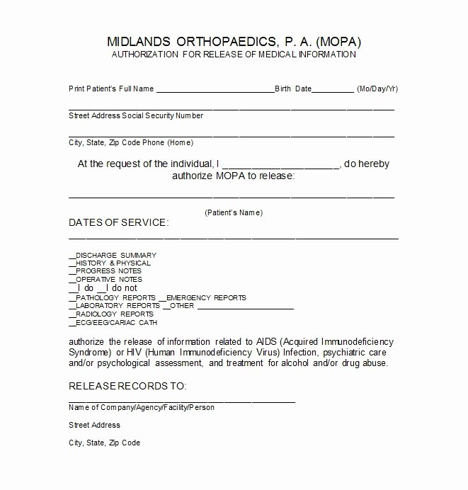 Medical Consent form Template Unique 30 Medical Release form Templates Template Lab