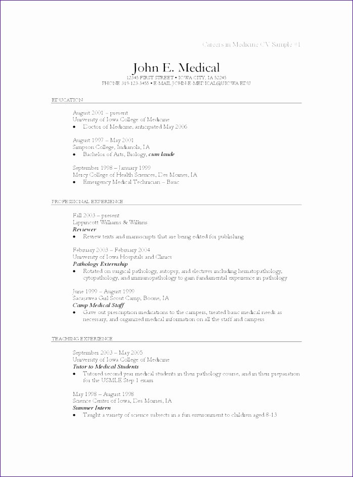 Medical Cv Template Word Beautiful 8 Sample Checklist Template In Excel Exceltemplates