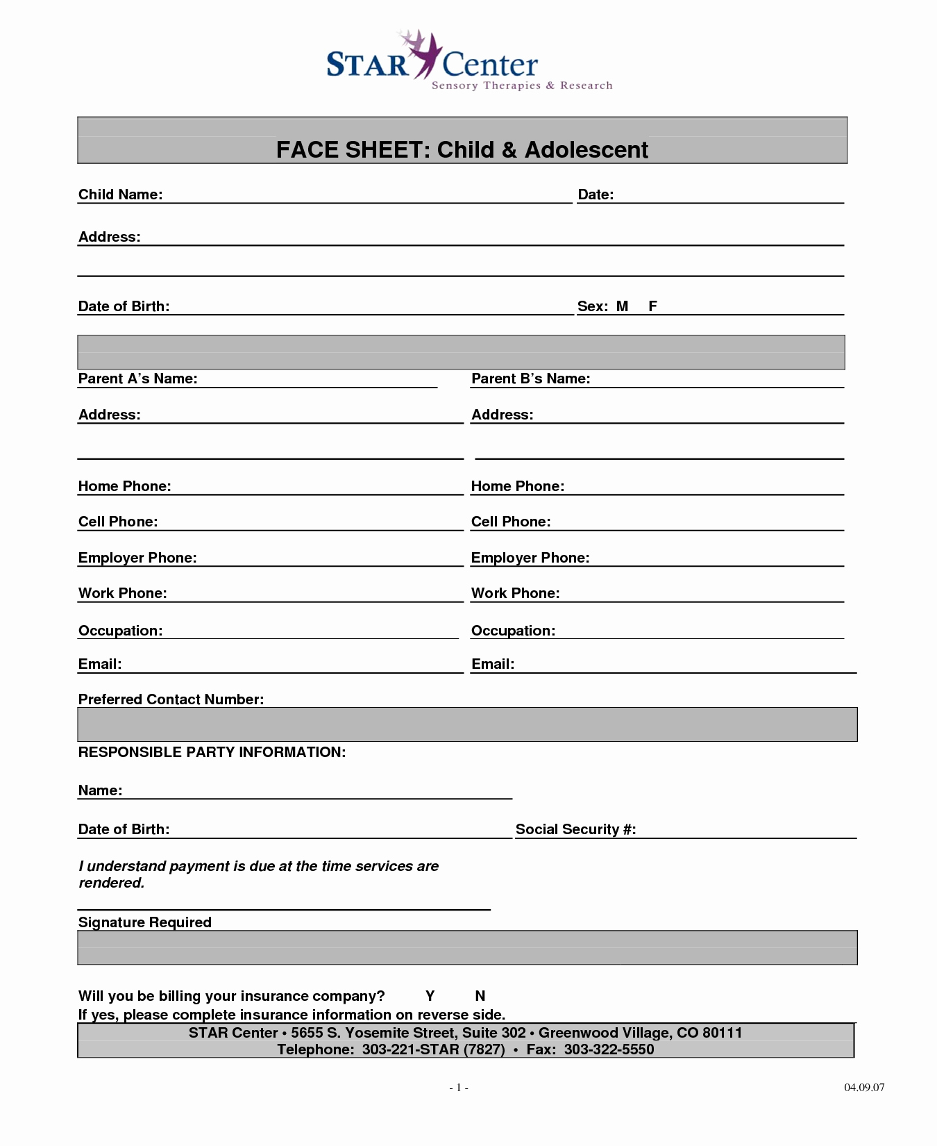 Medical Face Sheet Template Fresh Best S Of Face Sheet Template Patient Demographic