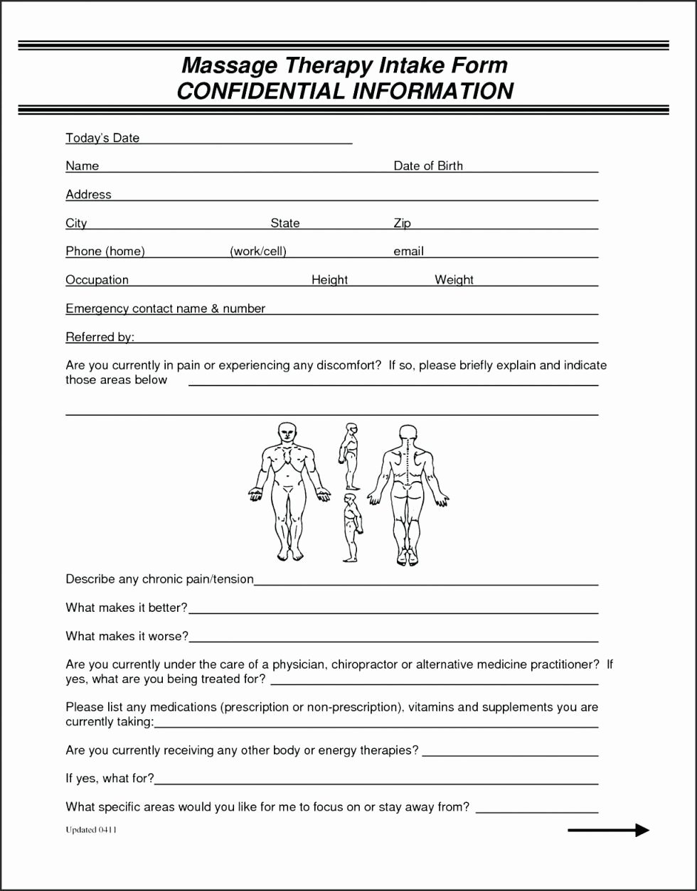 Medical Intake form Template Lovely Free Patient Intake form Template