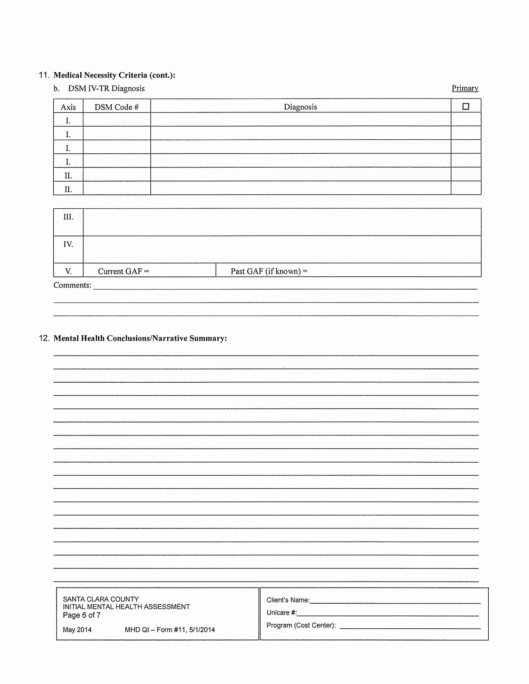 Medical Intake forms Template Lovely Mental Health Intake assessment form Template – Radiofama