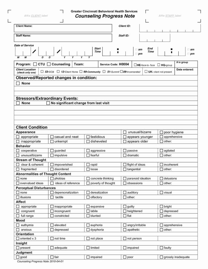 Medical Progress Note Template Unique Discharge Summary Template Mental Health Templates
