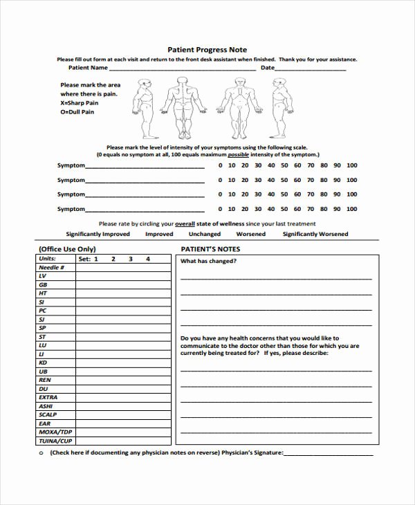 Medical Progress Note Template Unique Patient Note Templates 6 Free Word Pdf format Download