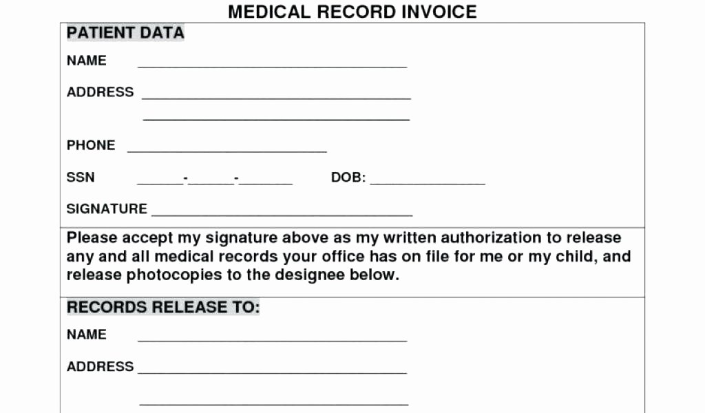 Medical Records Invoice Template Elegant Medical Records Invoice Template You Will Never Believe