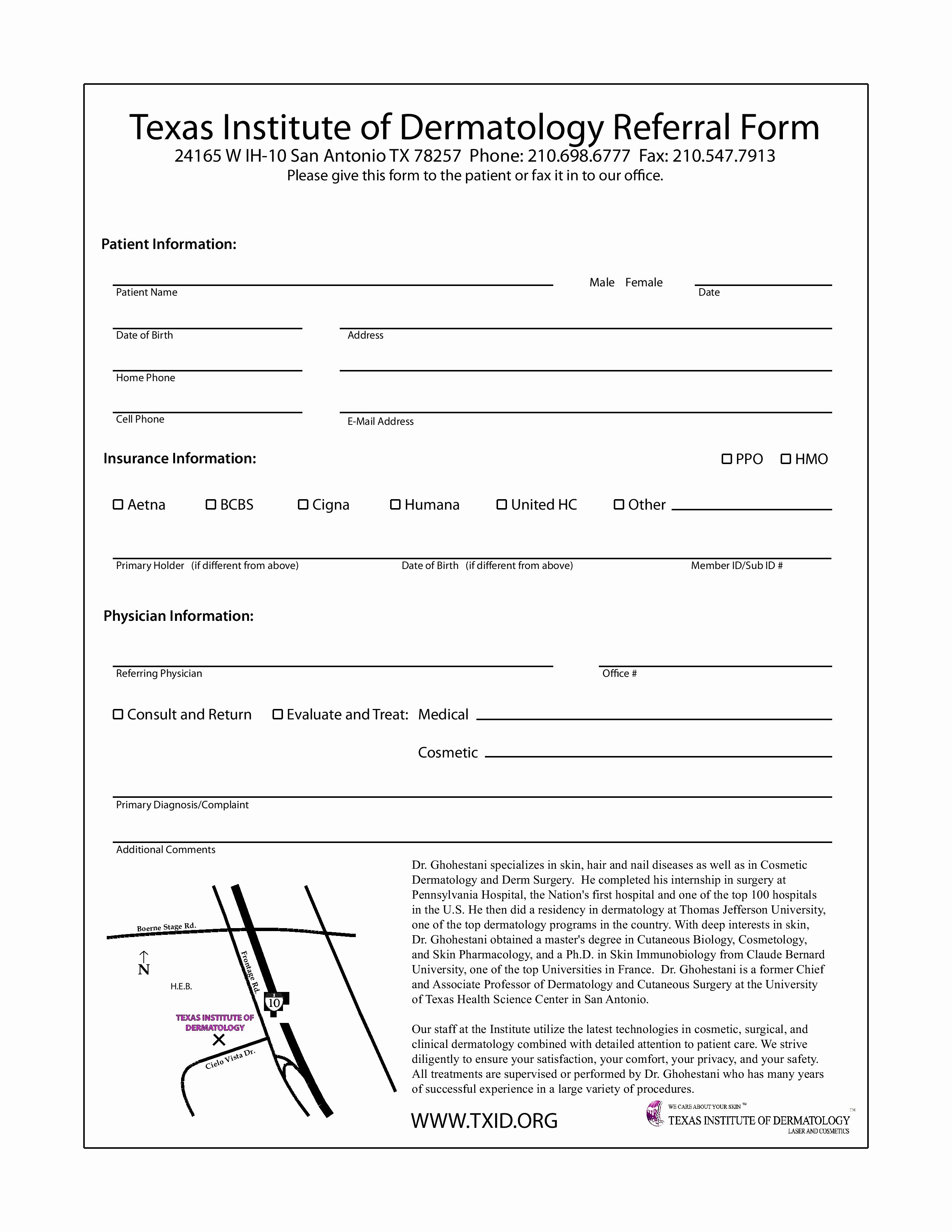 Medical Referral form Template Awesome Doctor Referral forms