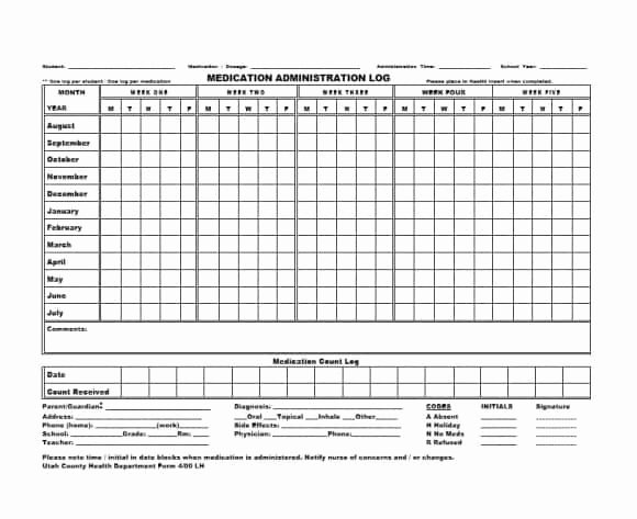 Medication Administration Record Template Beautiful 58 Medication List Templates for Any Patient [word Excel