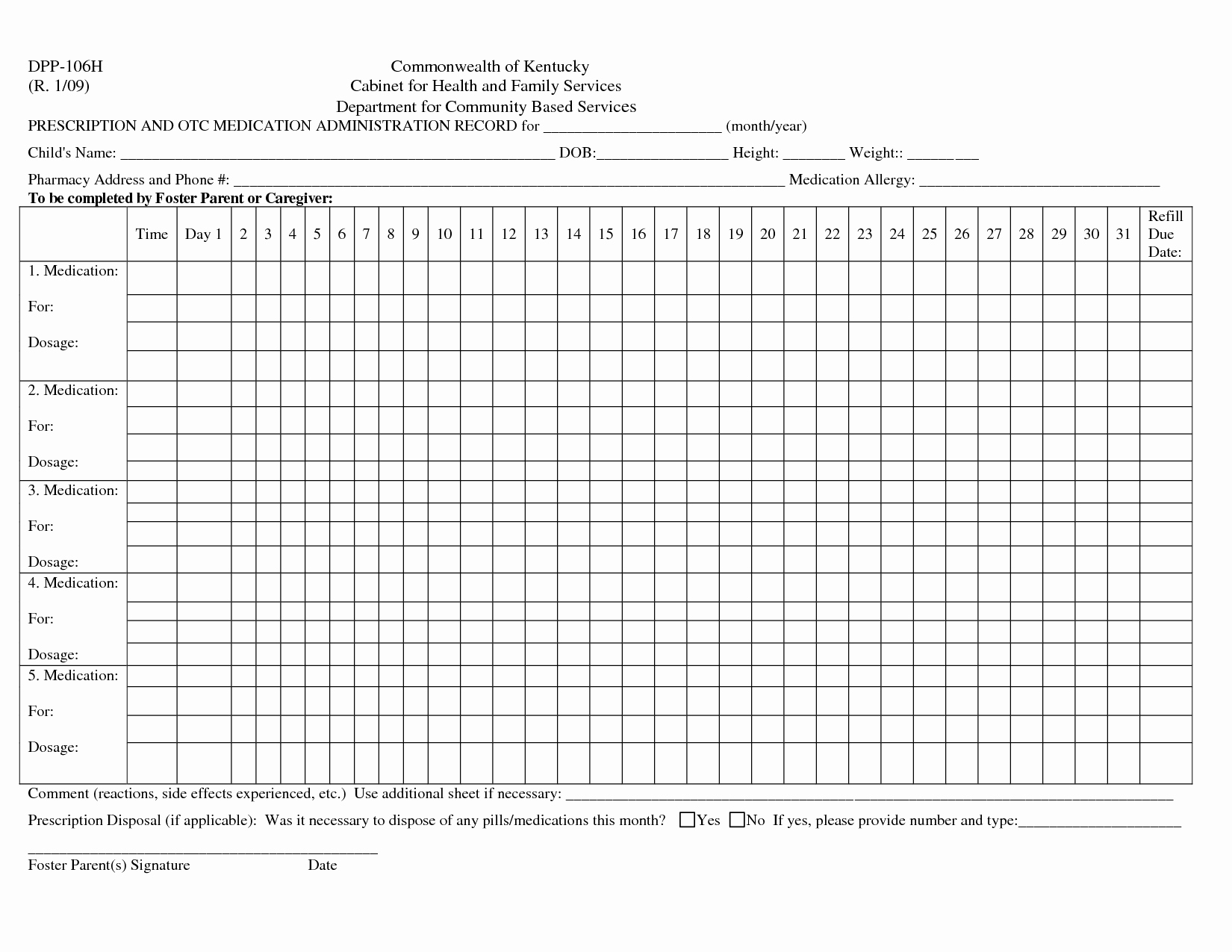 Medication Administration Record Template Lovely 9 Best Of Printable Medication Administration