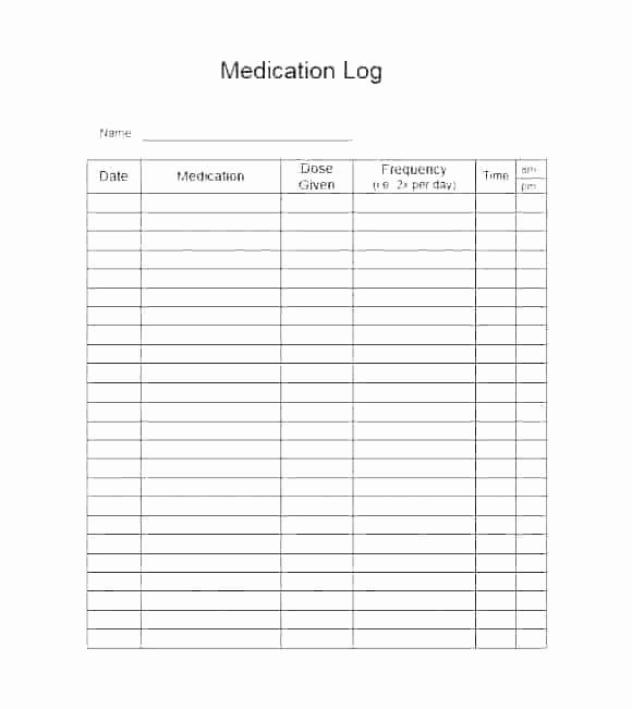 Medication Schedule Template Excel Fresh Medication Schedule Template Calendar Free Printable Care