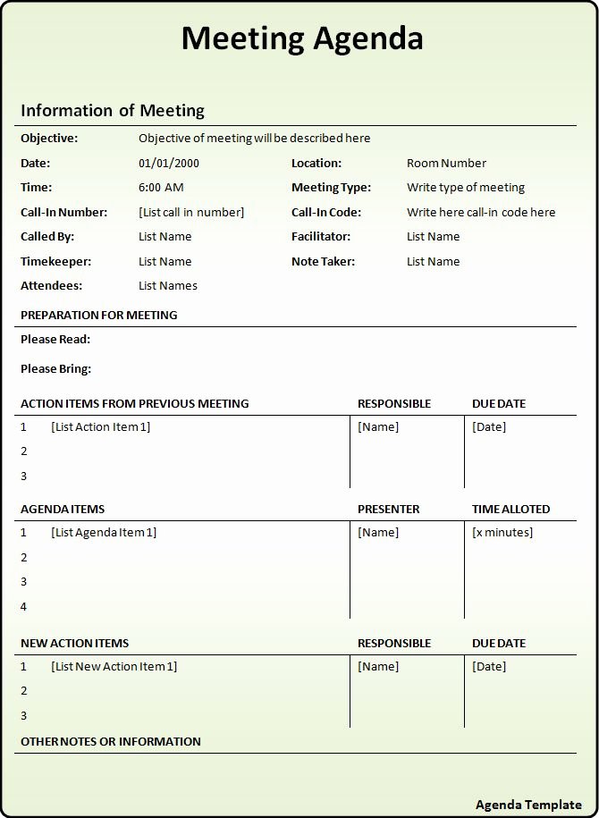 Meeting Action Items Template Elegant attractive Meeting Agendas