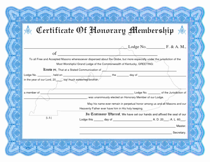 Membership Certificate Llc Template New Certificate Membership Certificate