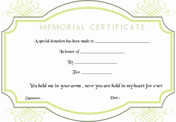 Memorial Donation Letter Template Best Of 22 Legitimate Donation Certificate Templates for Your Next