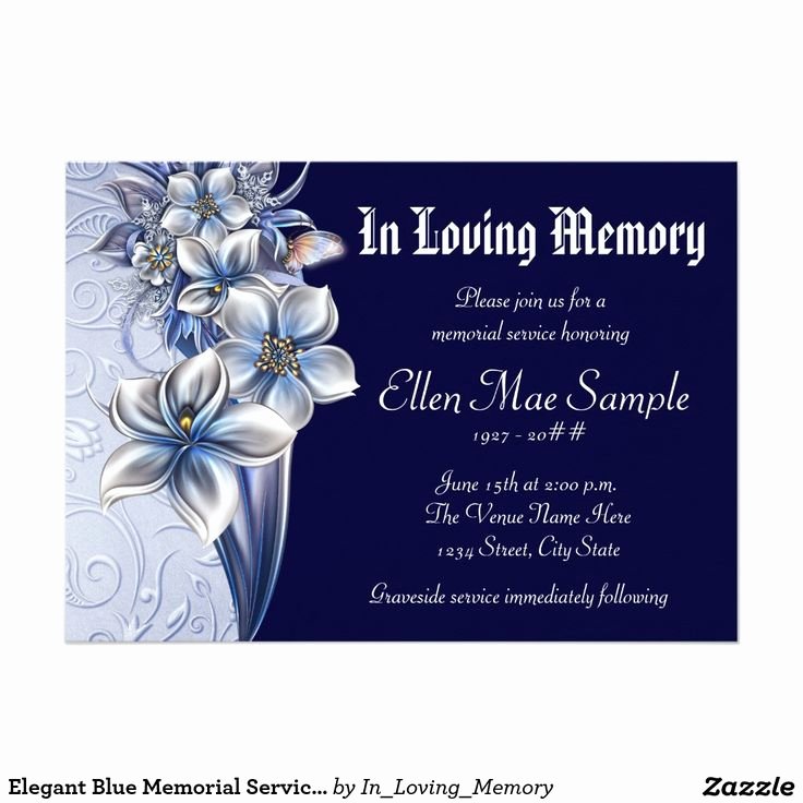 Memorial Service Announcement Template Elegant 111 Best Celebration Of Life Invitations Images On