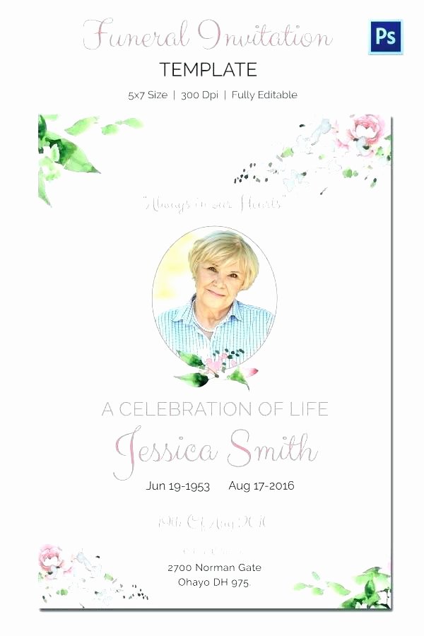 hospice memorial service invitation wording invitations templates green patterned leaves samples day party template free printable serv