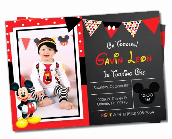 Mickey Mouse Invitation Template Lovely Mickey Mouse Invitation Templates – 26 Free Psd Vector