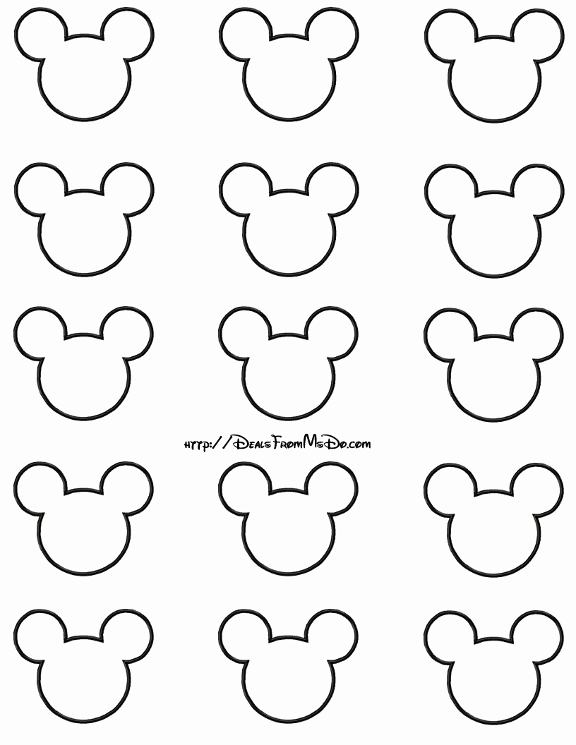 Mickey Mouse Template Free Luxury 8 Best Of Free Printable Template Mickey Mouse