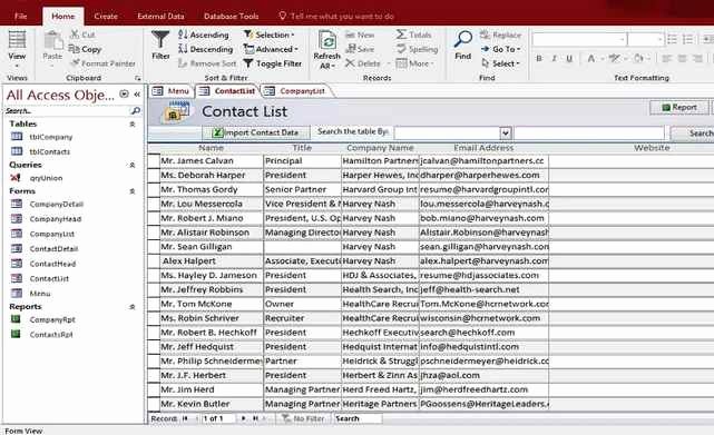 Microsoft Access 2007 Template New Microsoft Access Personal Pany Contact Database