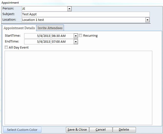 Microsoft Access Calendar Template Fresh Enhanced Calendar Scheduling Database Template