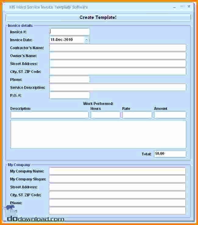Microsoft Access form Template Best Of Access Invoice Template Denryokufo