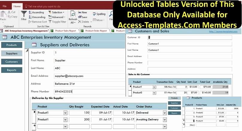 Microsoft Access Inventory Template Fresh Inventory Management System for Small Business In Access