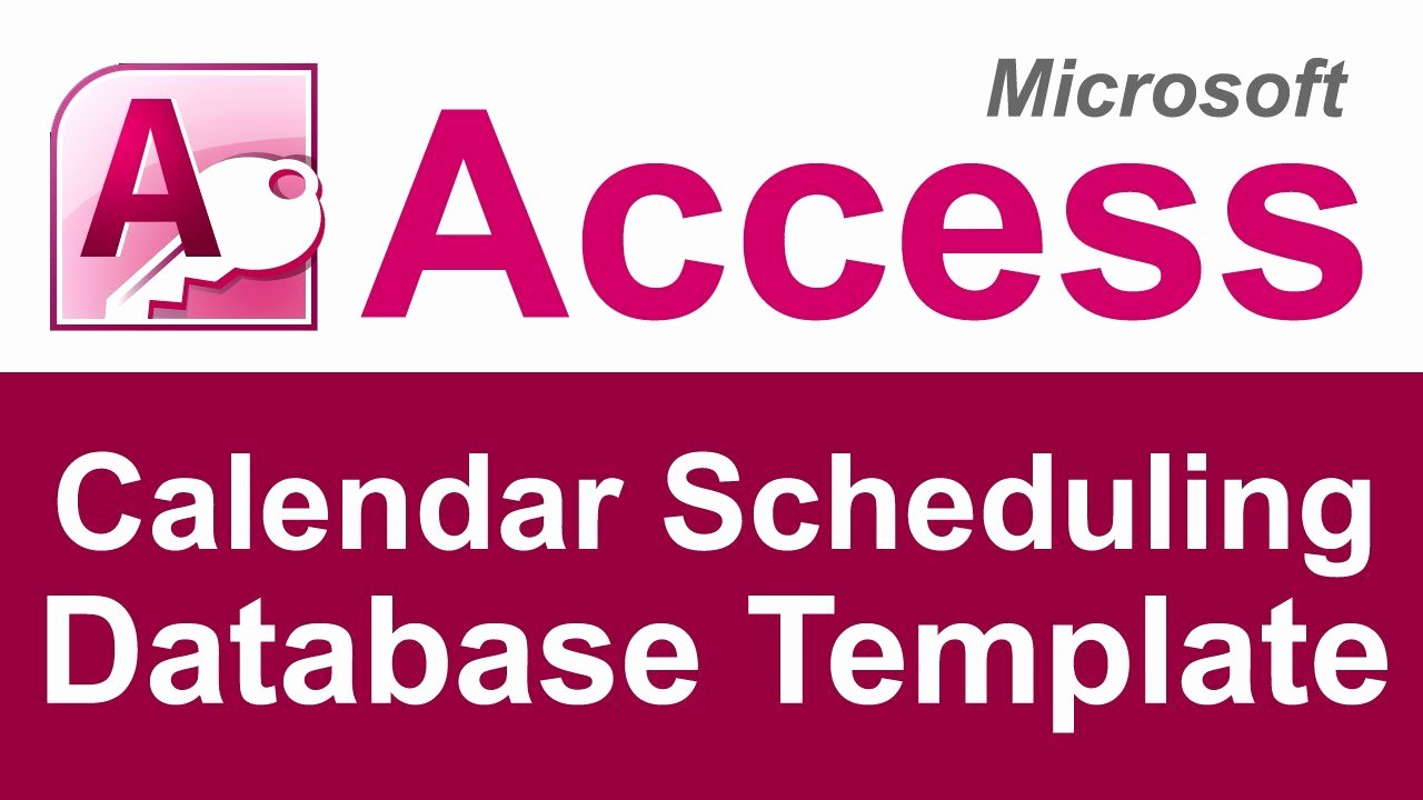 Microsoft Access Scheduler Template Inspirational Microsoft Access Calendar Scheduling Database Template