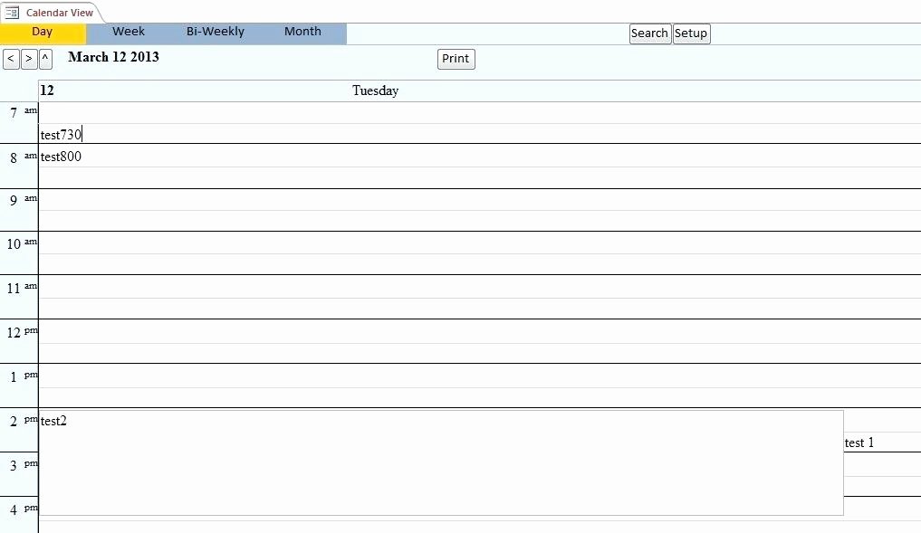 Microsoft Access Scheduling Template Unique Student Microsoft Access Calendar Template 2010 Daycare