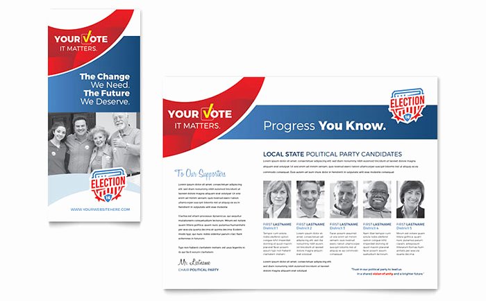Microsoft Publisher Brochure Template Elegant Election Brochure Template Word &amp; Publisher