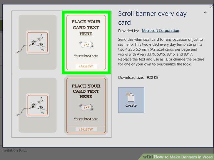 Microsoft Word Banner Template New How to Make Banners In Word 9 Steps with Wikihow