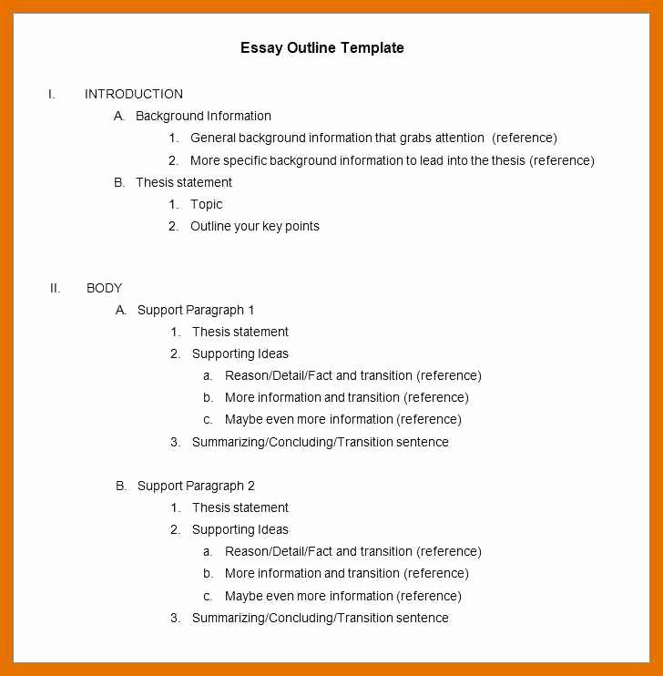Microsoft Word Outline Template Best Of 5 6 Apa Style Outline
